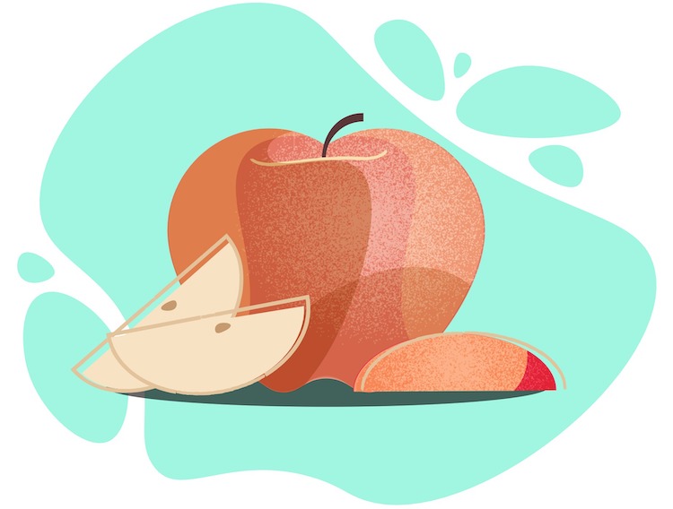 apple a day illustration apple a day illustration