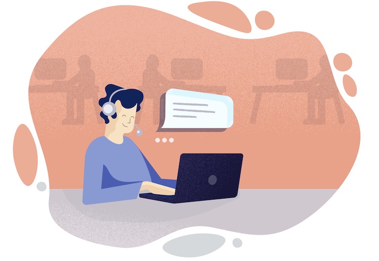 tech support illustration tech support illustration